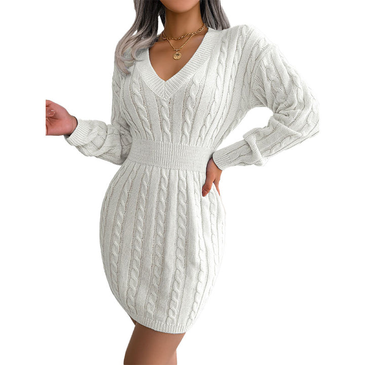 Cable Knit Sweater Mini Dress