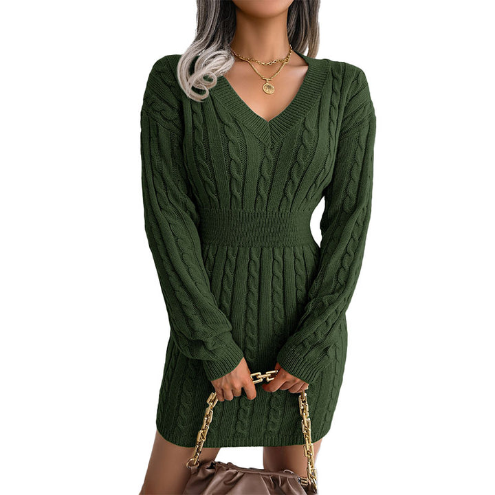 Cable Knit Sweater Mini Dress