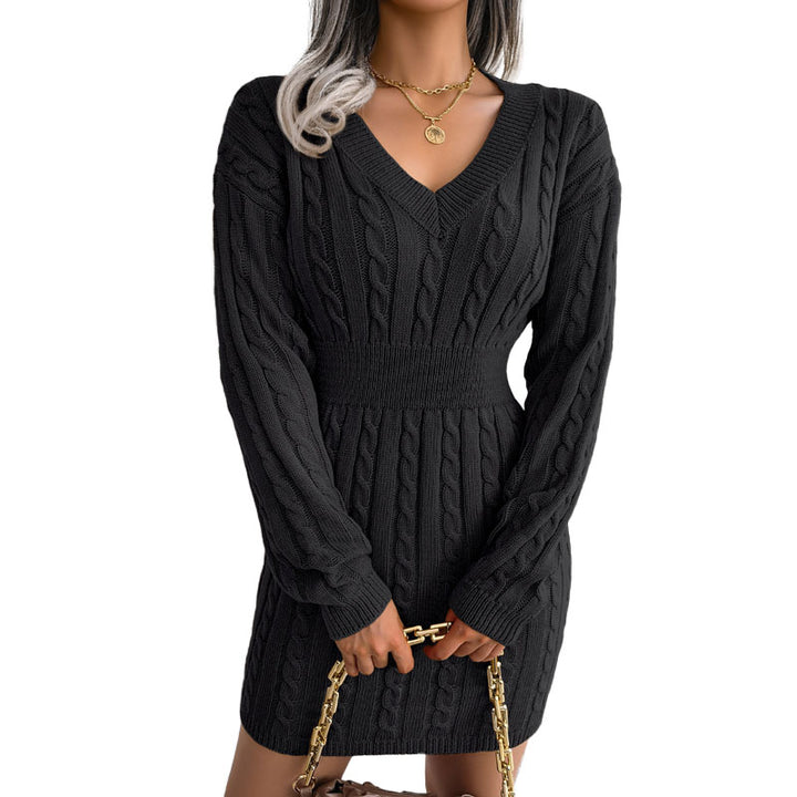 Cable Knit Sweater Mini Dress