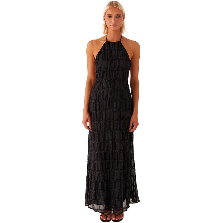 Elegant Halter Neck Evening Dress