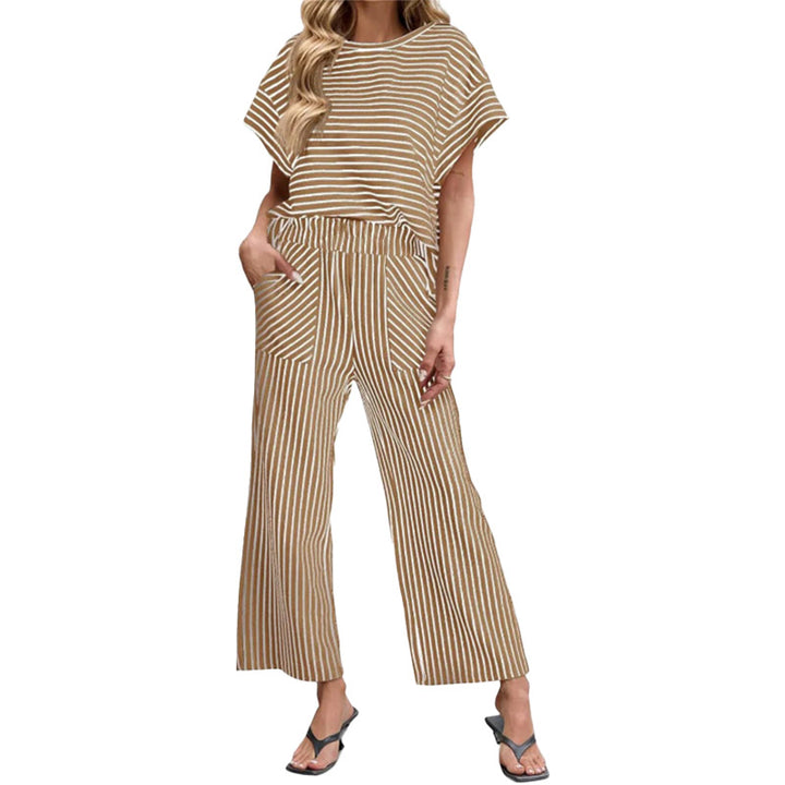 Striped Two-Piece Lounge Set
