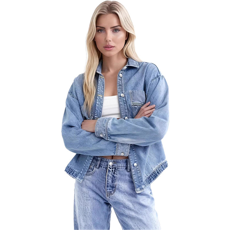 Relaxed Denim Shirt Jacket