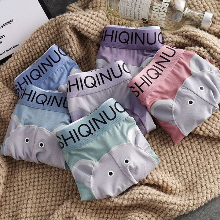 Men's Modal Elephant Print Boxer Briefs