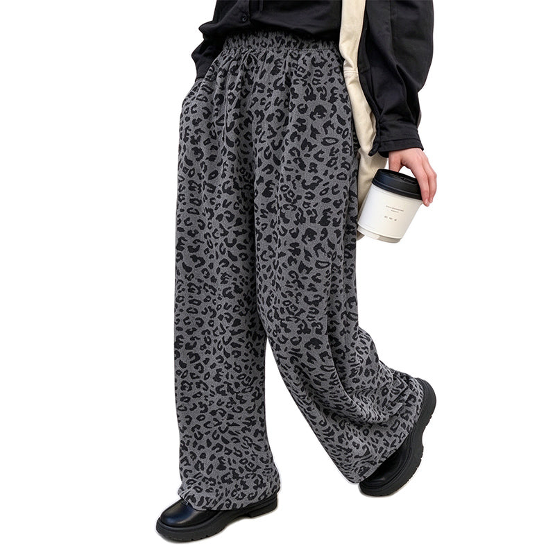 Leopard Wide Leg Pants