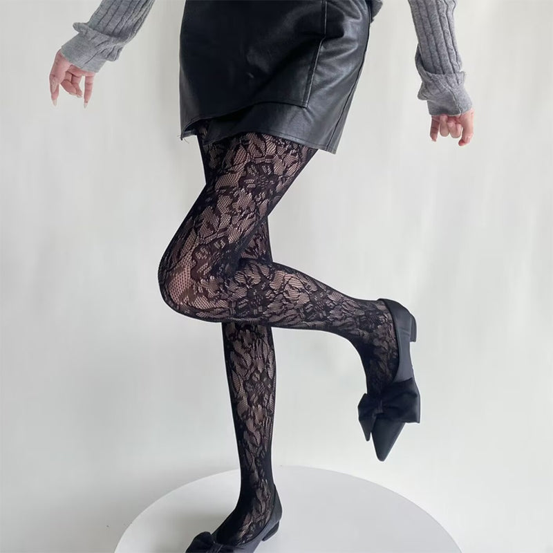 Romantic Lace Pattern Pantyhose
