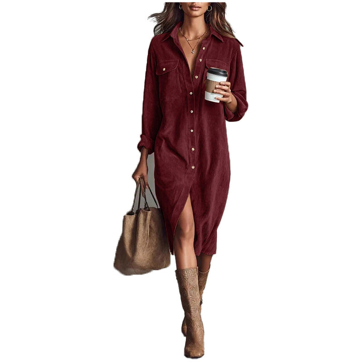 Corduroy Shirt Dress