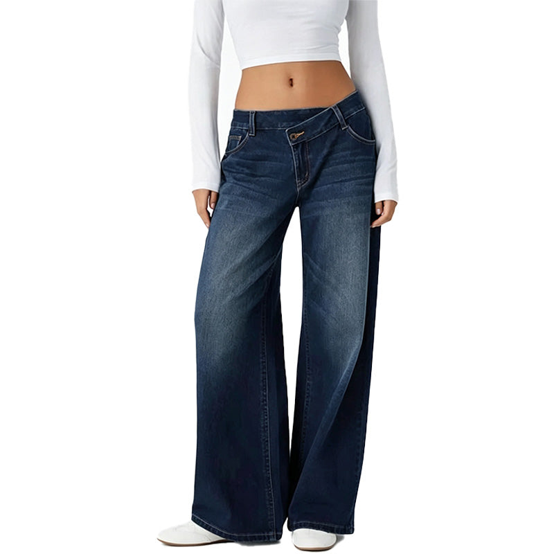 Everyday Straight Wide Leg Jeans