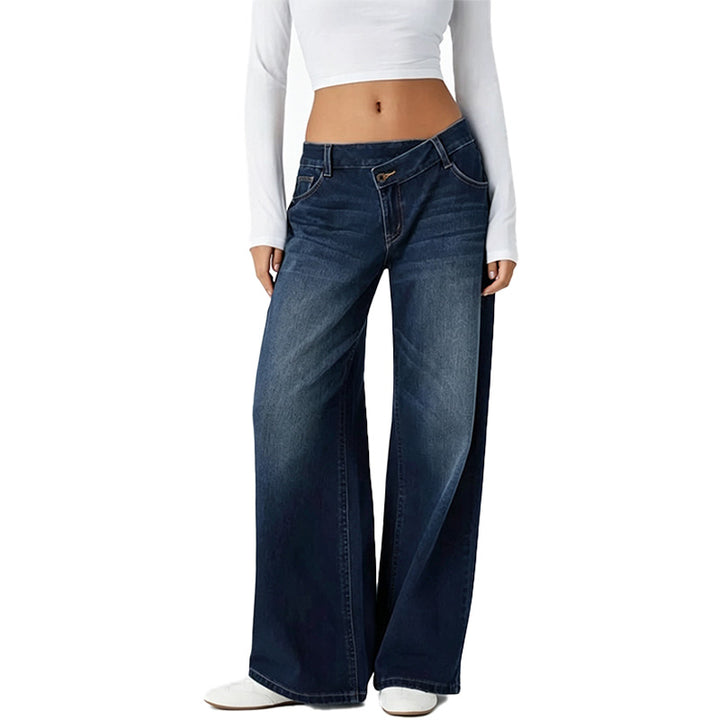 Everyday Straight Wide Leg Jeans