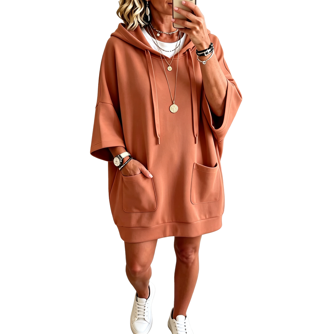Relaxed Pocket Hooded Sweatshirt
