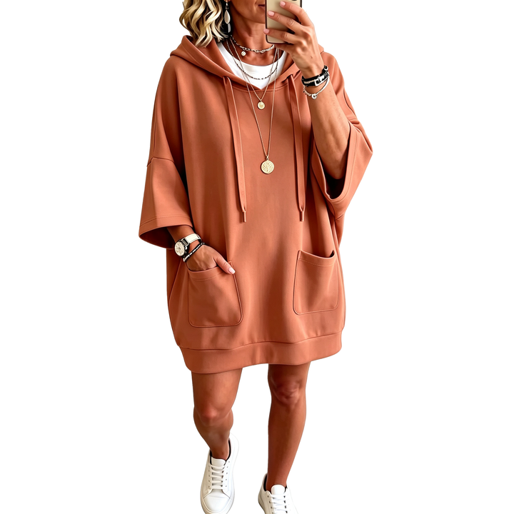 Relaxed Pocket Hooded Sweatshirt
