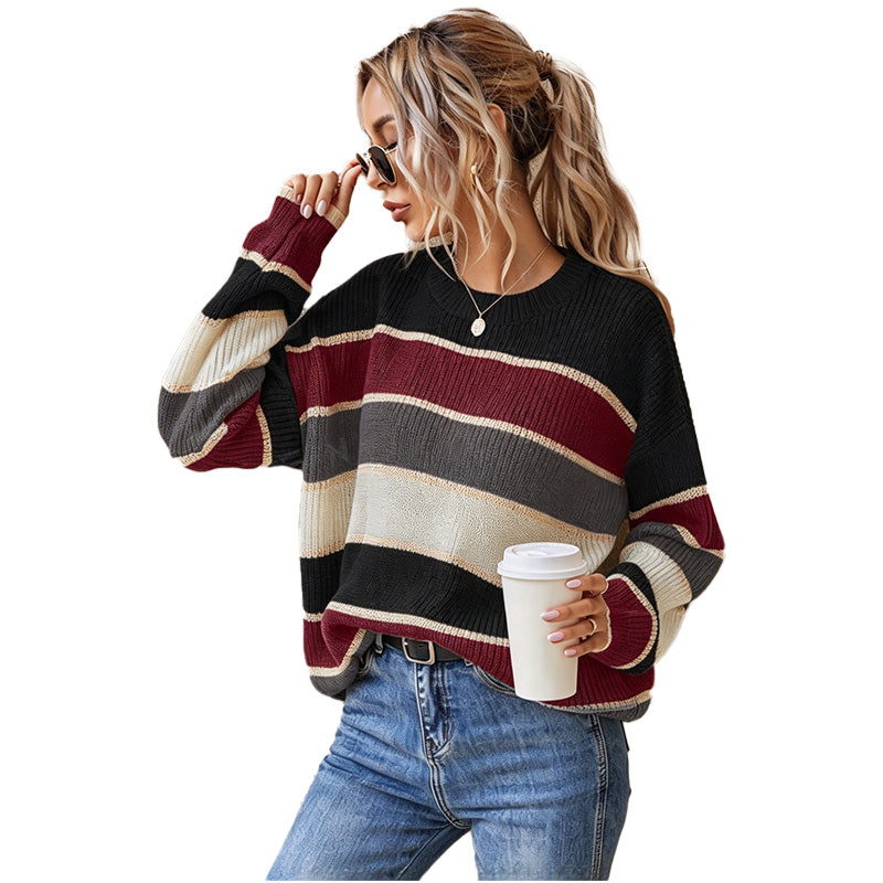 Striped Knit Sweater