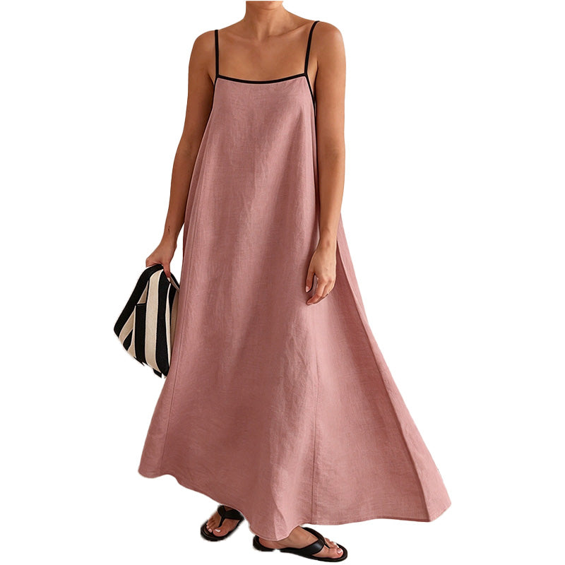 Minimalist Spaghetti Strap Maxi Dress