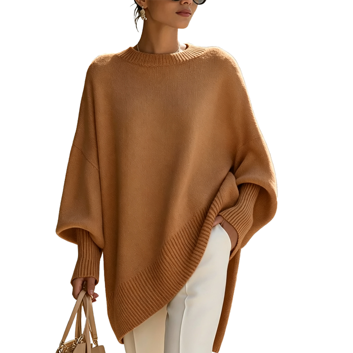 Oversized Knit Poncho Sweater