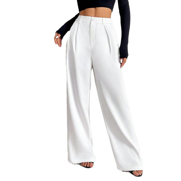 High Waist Pleated Wide Leg Pants