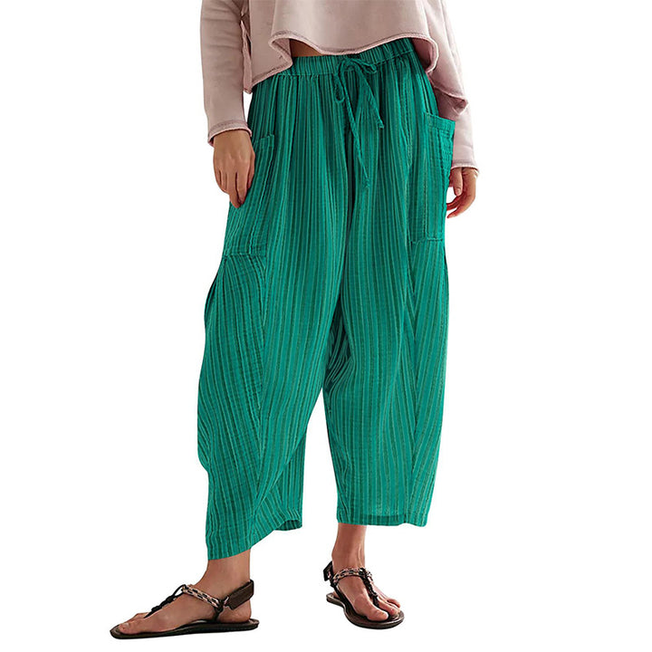 Relaxed Cargo Wide Leg Pants