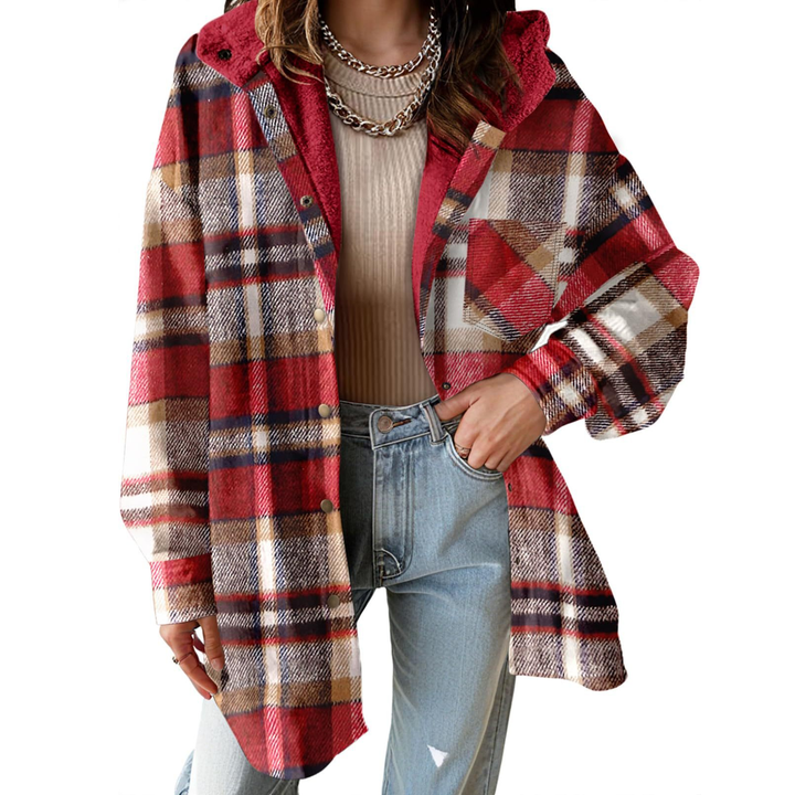 Casual Flannel-Inspired Shirt Jacket