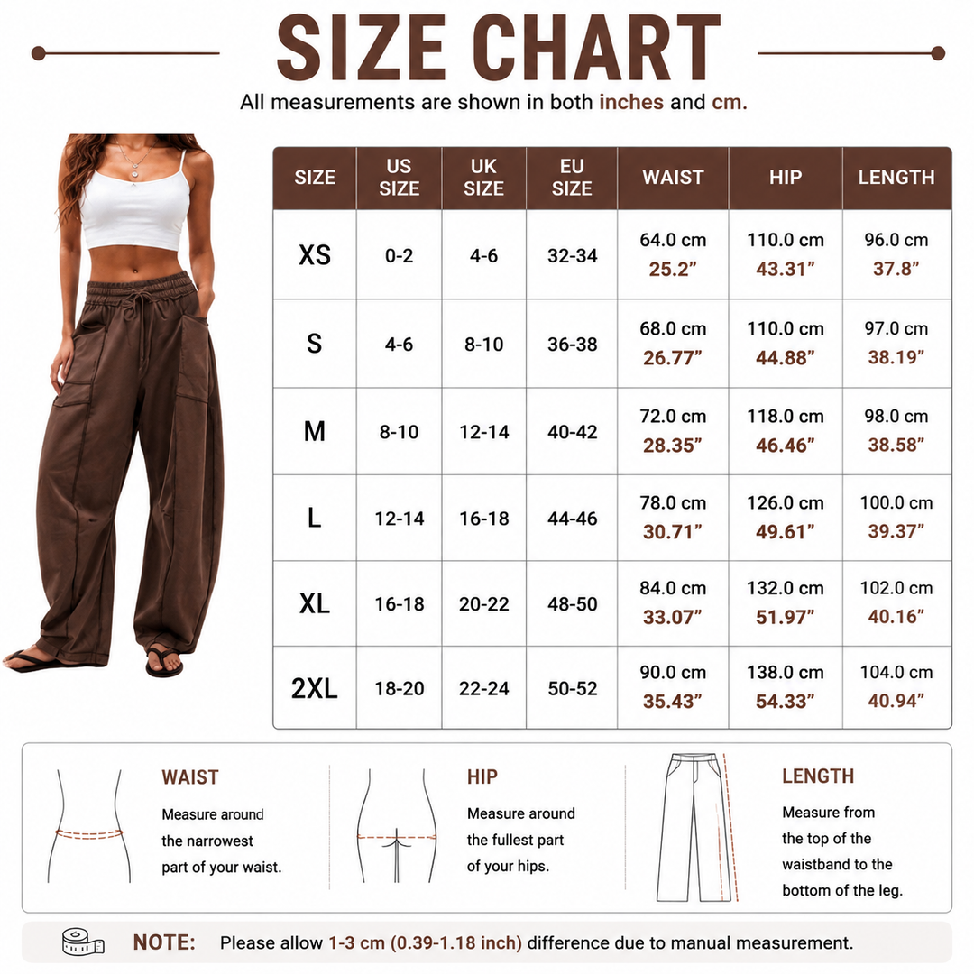 Contrast Stitch Wide Leg Pants