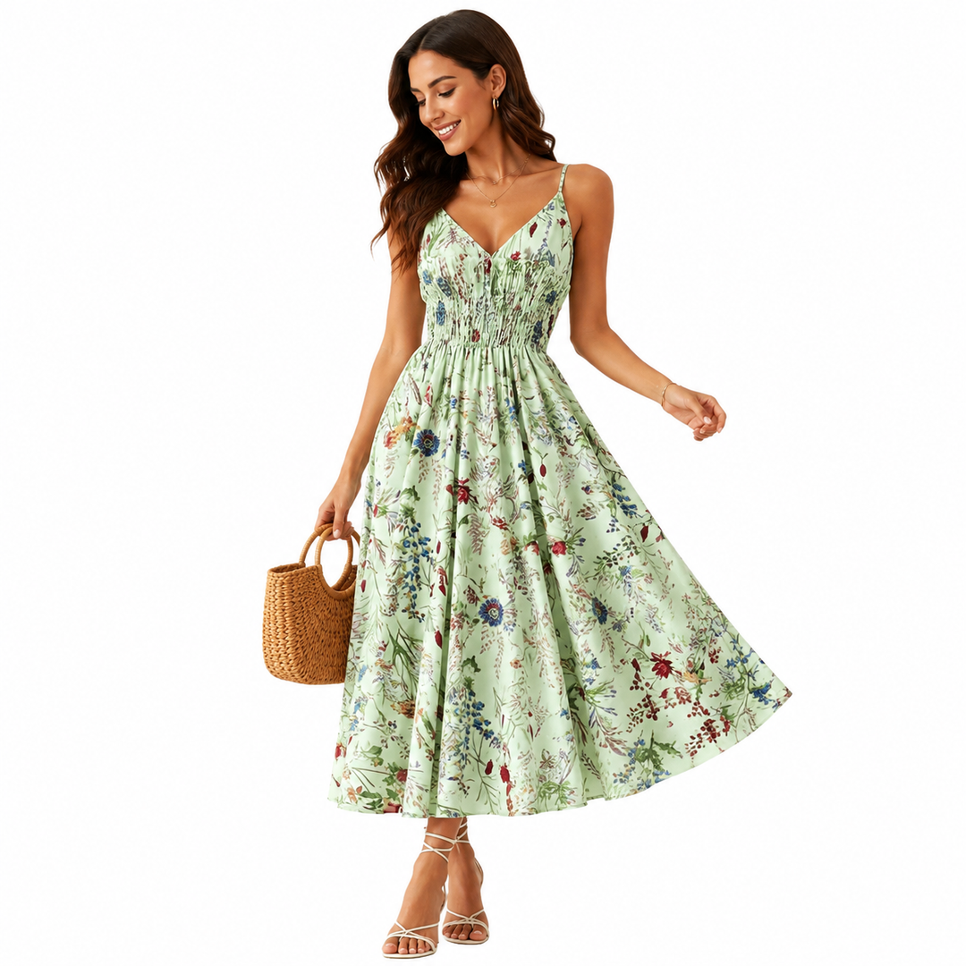 Boho Floral Slip Dress