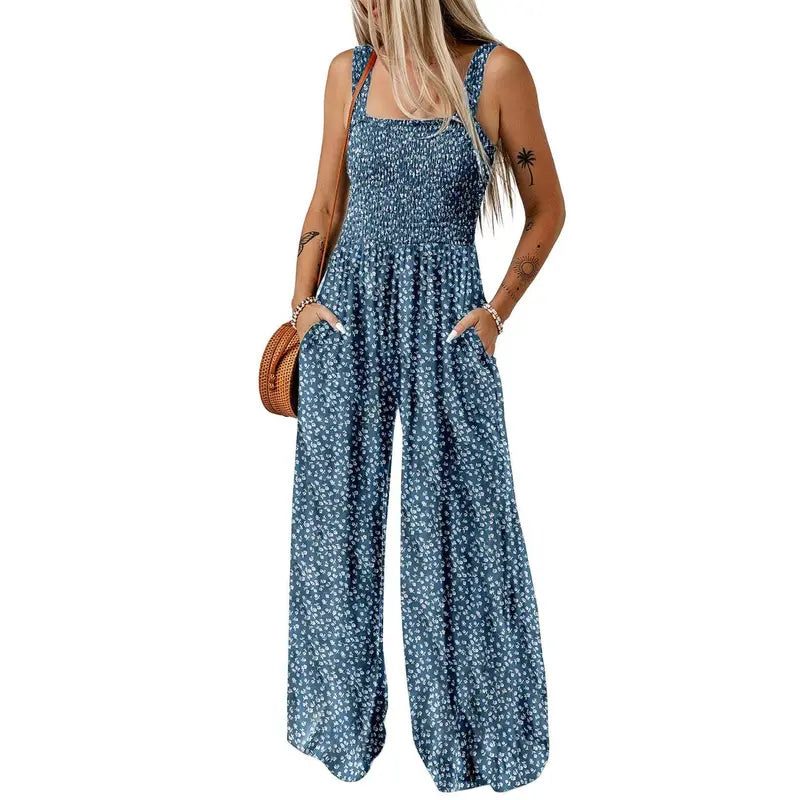 Floral Wide Leg Jumpsuit