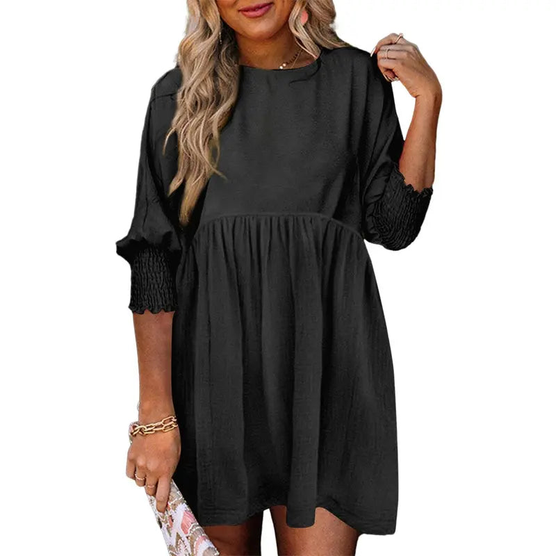 Relaxed Smock Mini Dress