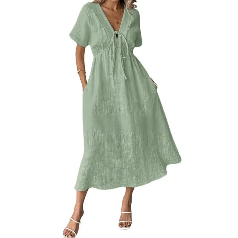 Breezy Cotton Midi Dress