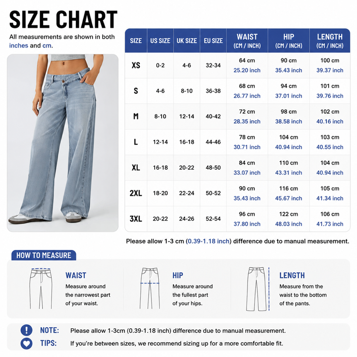 Everyday Straight Wide Leg Jeans
