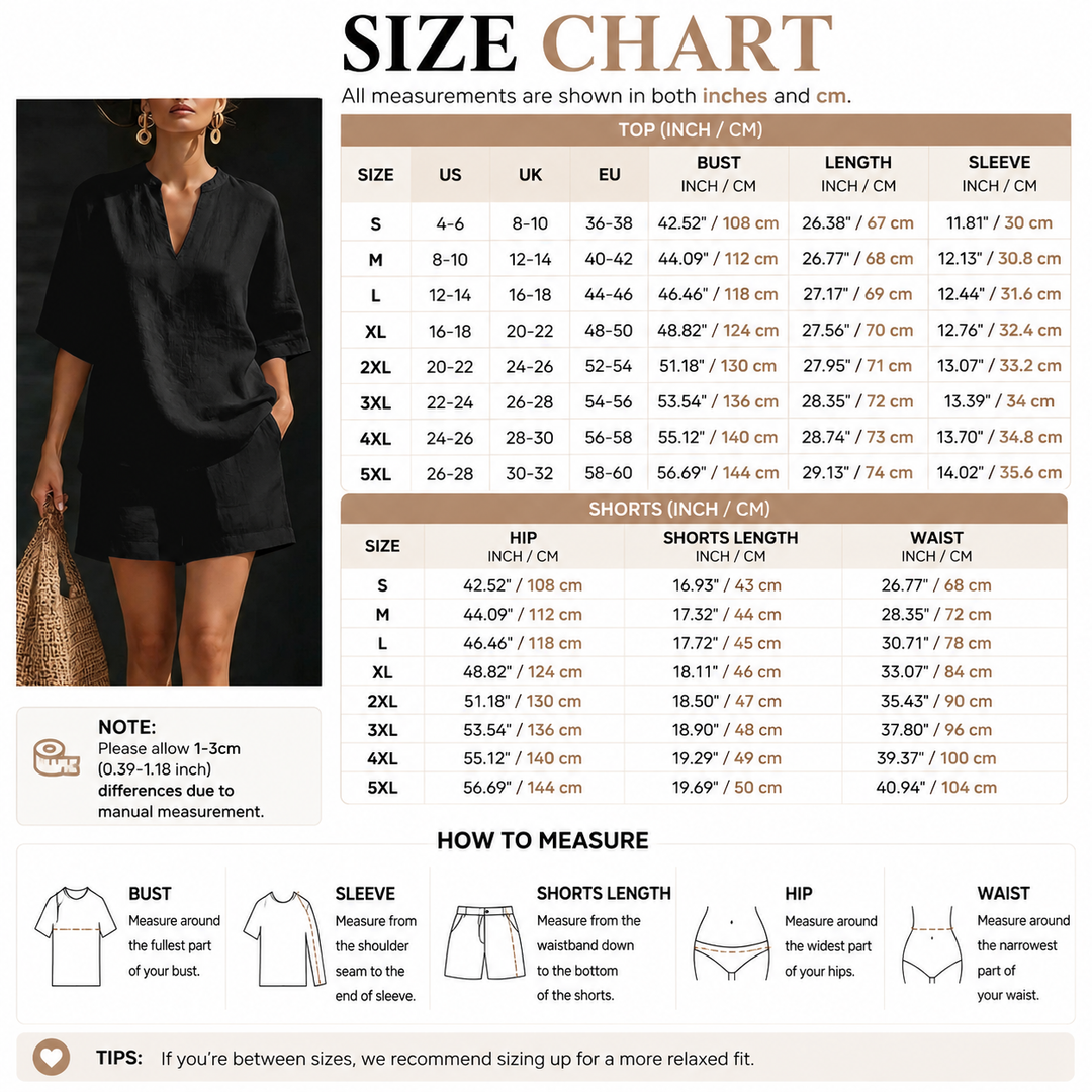 Relaxed Linen Blend Lounge Set