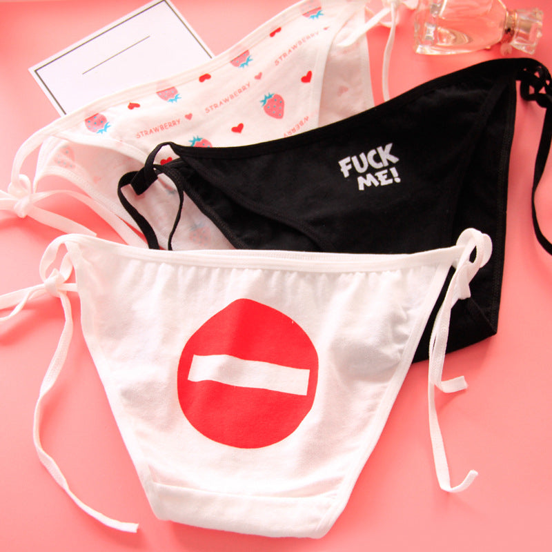 Fun Printed Cotton Tie-Up Underwear