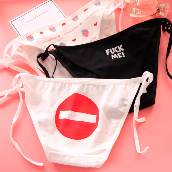 Fun Printed Cotton Tie-Up Underwear