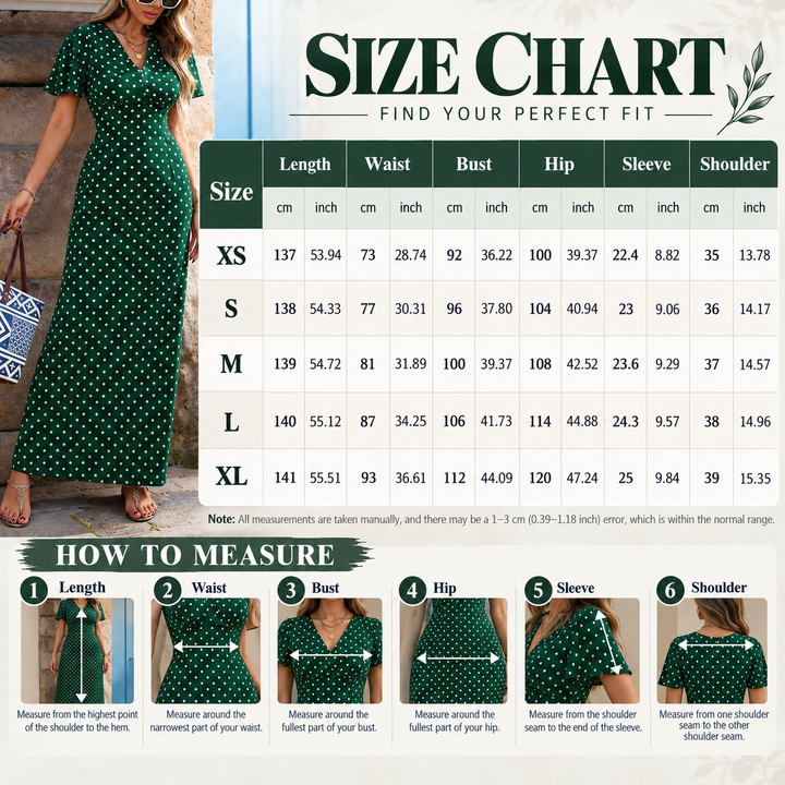 Polka Dot Maxi Dress