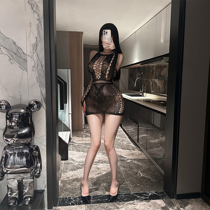 Openwork Mesh Bodysuit