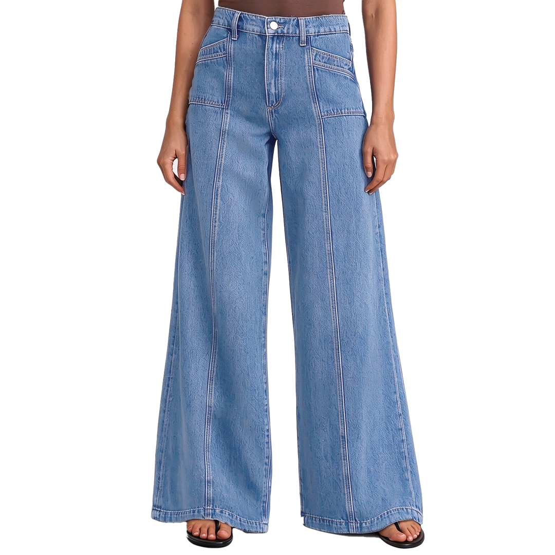 High-Waisted Wide-Leg Jeans
