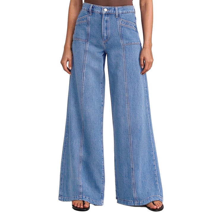 High-Waisted Wide-Leg Jeans