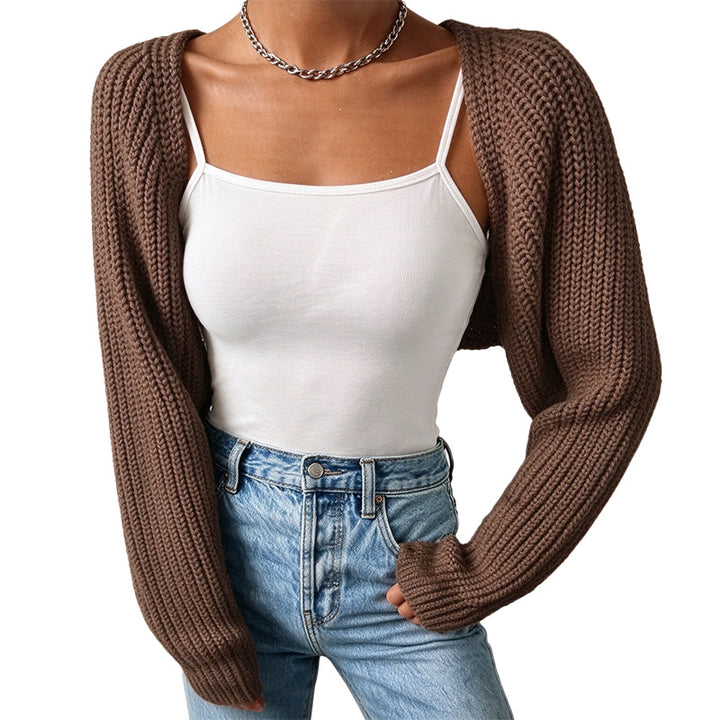 Cropped Chunky Knit Cardigan