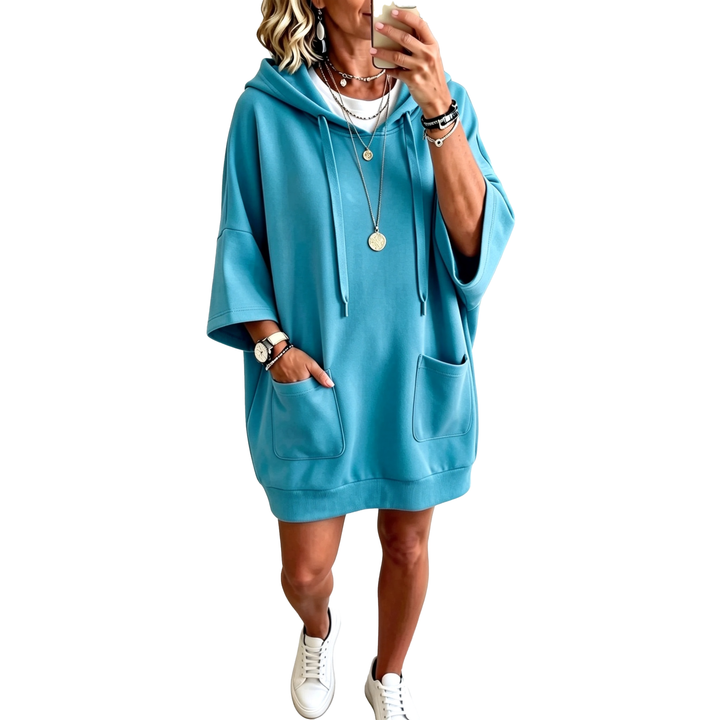 Relaxed Pocket Hooded Sweatshirt