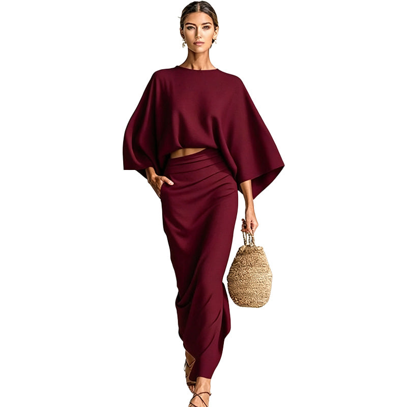 Relaxed Draped Two-Piece Set