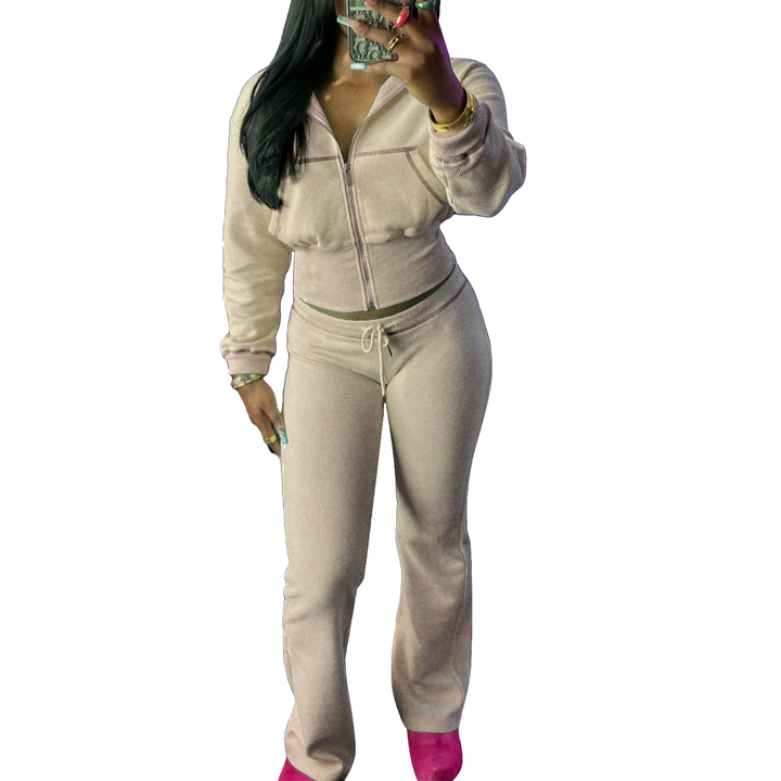 Slim Fit Athleisure Two-Piece Set