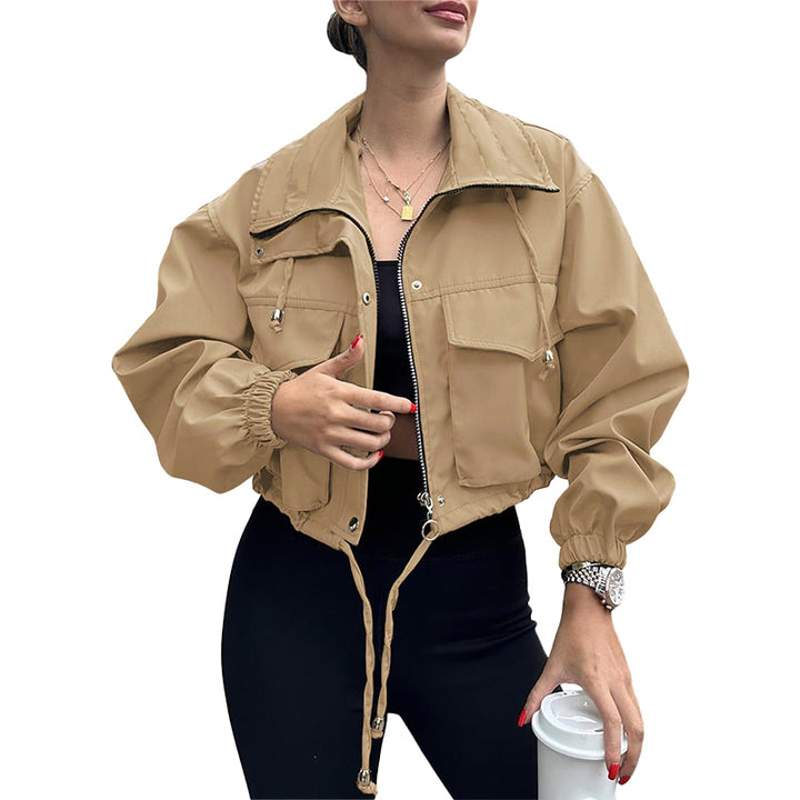 Utility Cropped Zip Jacket