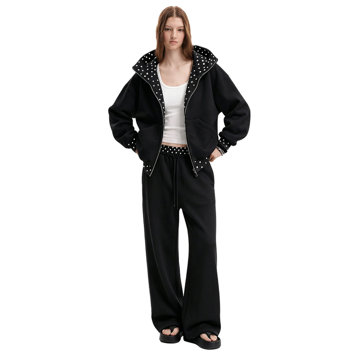 Women's Polka Dot Hoodie Set