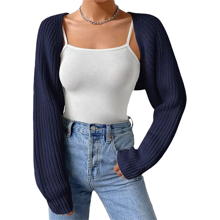 Cropped Chunky Knit Cardigan
