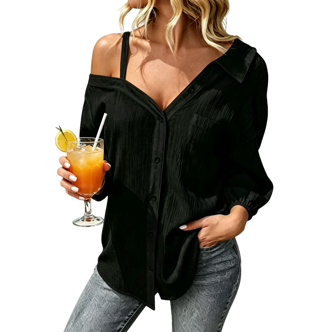 Relaxed One Shoulder Blouse