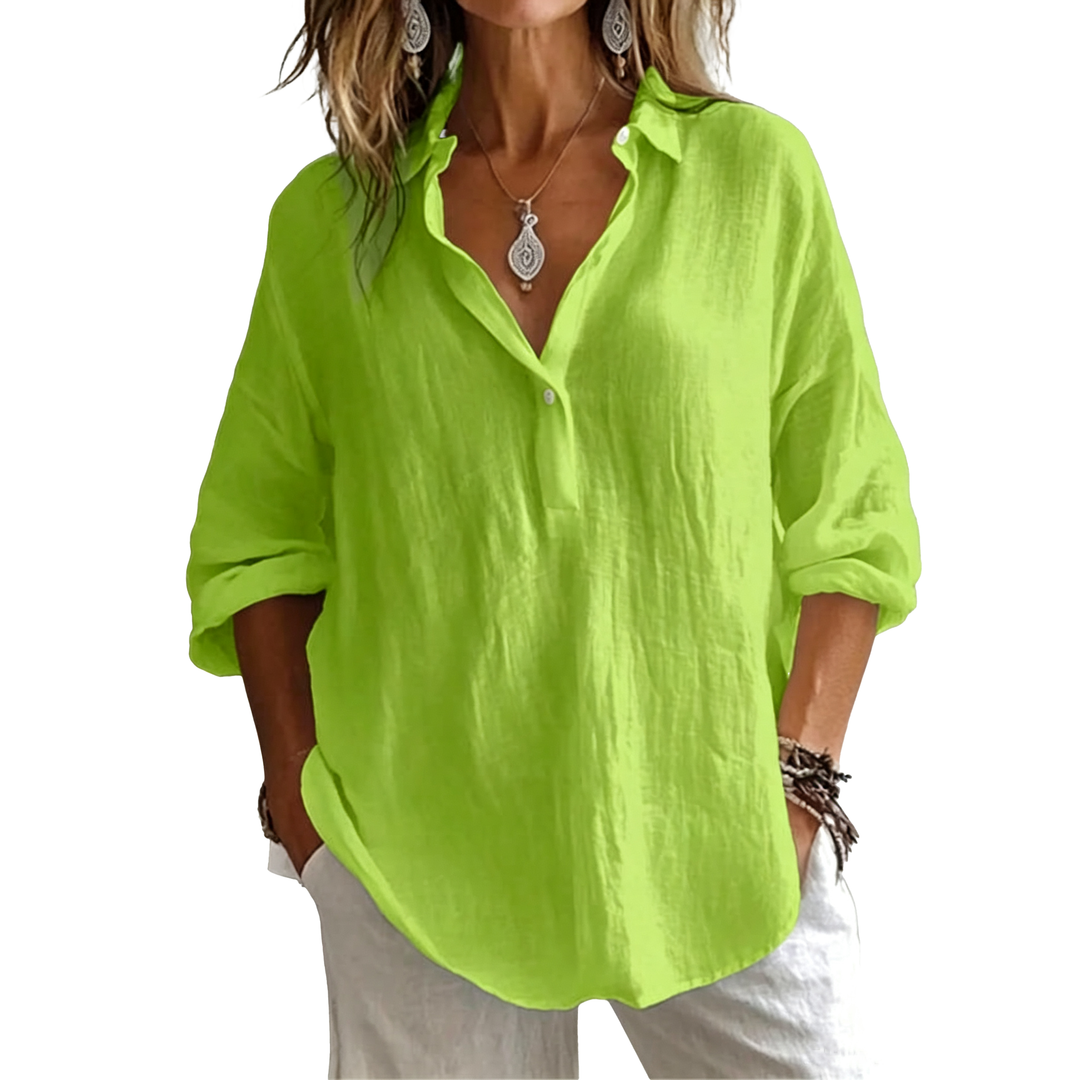 Relaxed Linen Blend Shirt