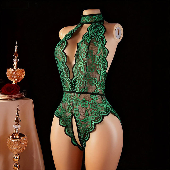 Plunge Lace Lingerie Bodysuit