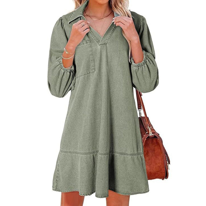Relaxed Denim Mini Dress