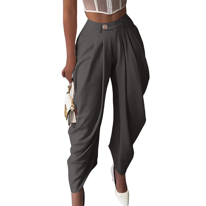 High Waisted Pleated Wide Leg Pants