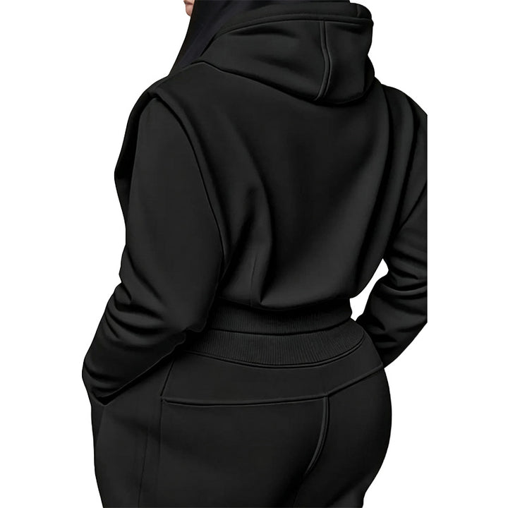 Cropped Hoodie Two-Piece Lounge Set
