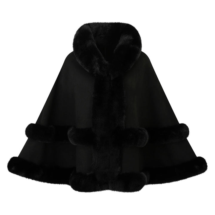 Elegant Winter Poncho Cape