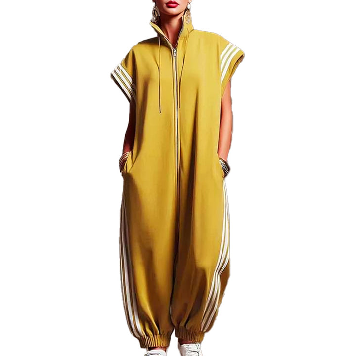Women's Sporty Zip-Up Jumpsuit