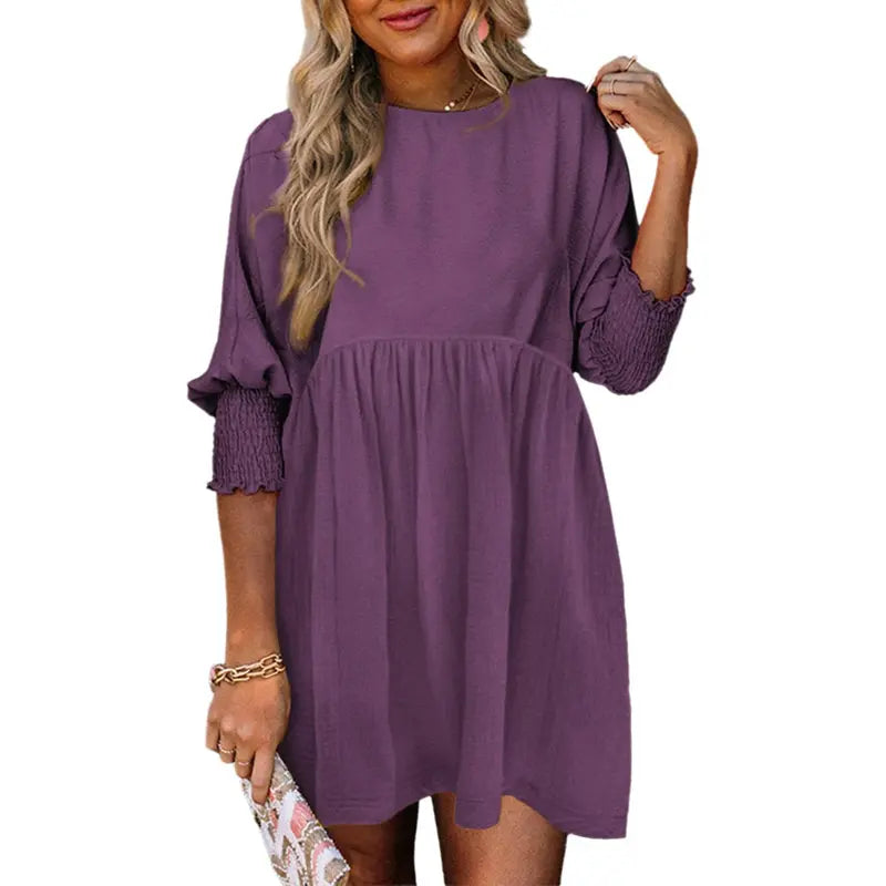 Relaxed Smock Mini Dress