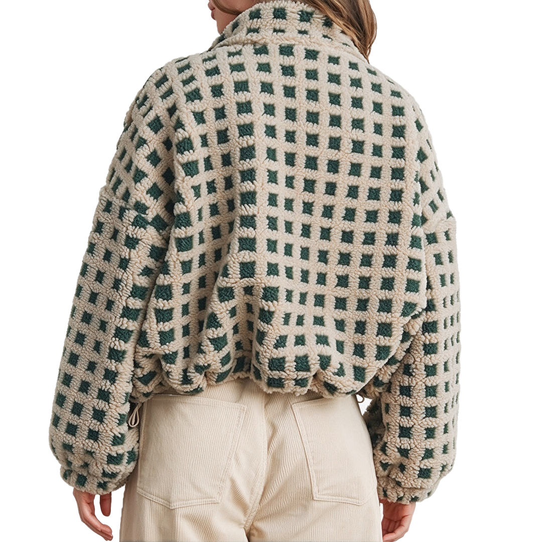 Oversized Sherpa Fleece Jacket